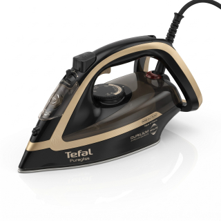 Tefal Puregliss FV8064 – napařovací žehlička 3000 W, parní ráz 280 g/min, černá/zlatá