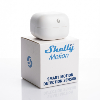 Shelly BLU Motion – Bluetooth pohybový senzor se senzorem osvětlení, dosah 9 m