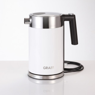 GRAEF WK61 – nerezová rychlovarná konvice 1,5 l, 2000 W, bílá, 360° podstavec – s drobnou vadou