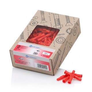 Metafranc 952100 – univerzální hmoždinky Ø 6 mm, 200 ks, Made in Germany