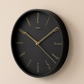 Karlsson Designové nástěnné hodiny 5898BK, 35 cm