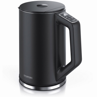 Arendo Elegant – nerezová rychlovarná konvice 1,5 l s regulací teploty 40–100 °C, černá
