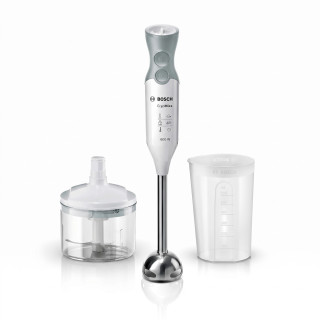 Bosch ErgoMixx MSM66120 – tyčový mixér 600 W s nerezovou nohou a sekáčkem, bílý/šedý – rozbalené