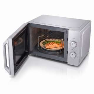 Toshiba MW2-MG20PF(SL) – mikrovlnná trouba s grilem 20 l, 800 W, stříbrná