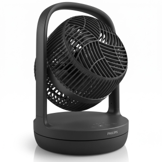Philips 3000 Series CX3050/01 – stolní ventilátor 738 m³/h, tichý 23 dB, černý