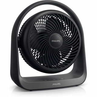 Philips 3000 Series CX3050/01 – stolní ventilátor 738 m³/h, tichý 23 dB, černý