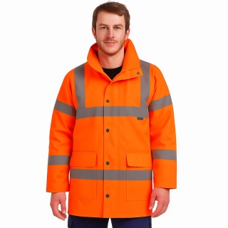 Reflexní zateplená HI-VIS bunda PORTWEST TRAFFIC RT30 – oranžová