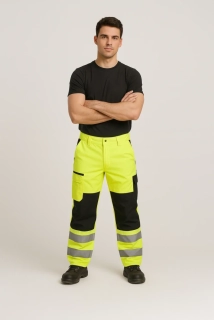 Kalhoty pracovní do pasu TICINO reflexní, Žlutá, vel. 3XL