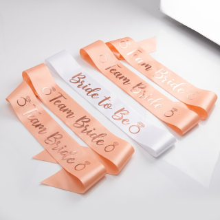 TNSLAND šerpy na rozlučku se svobodou, 7 ks – 6× Team Bride + 1× Bride to be
