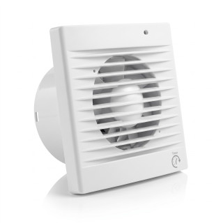 Minleer LFWW-09ET – koupelnový ventilátor s časovačem, průměr 100 mm