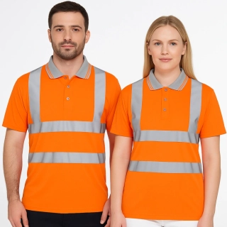 Funkční reflexní polokošile PORTWEST HI-VIS RT22, Oranžová, vel. M