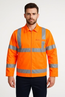 Reflexní bunda PORTWEST HI-VIS POLYESTER RT40, oranžová, XXL