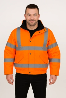 Prodyšný reflexní bomber PORTWEST HI-VIS BOMBER RT62, Oranžová, vel. M